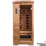 SaunaMed 1 Person Luxury Cedar FAR Infrared Sauna EMR Neutral™