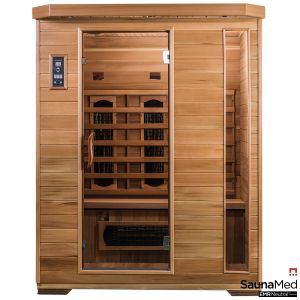 SaunaMed 3 Person Luxury FAR Infrared Indoor Sauna EMR Neutral™