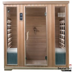 SaunaMed 4 Person Classic FAR Infrared Indoor Sauna EMR Neutral™