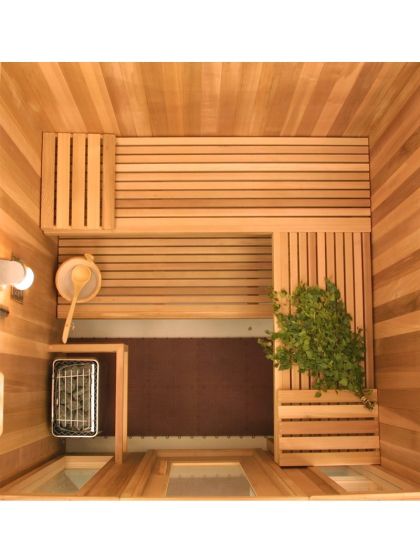 Harvia Prefabricated Sauna Room (108" x 144" x 86")