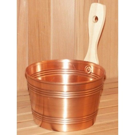 Harvia Copper Bucket with Pine Handle (1 gal.)